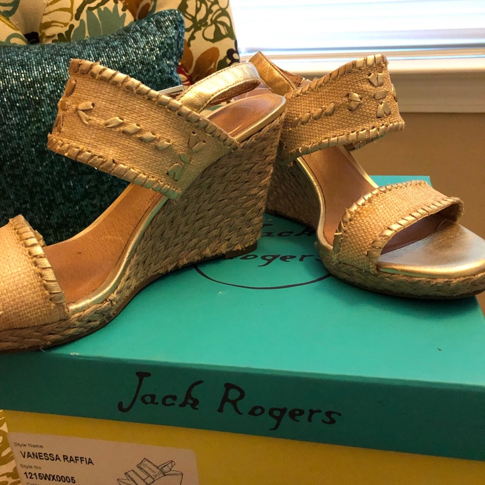 Jack Rogers wedge/sandals size 7.5
